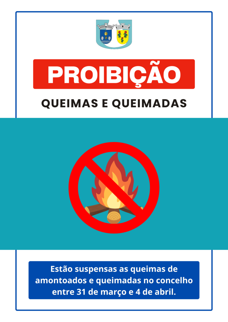 Restrição de queimas e queimadas entre 31 de março e 4 de abril